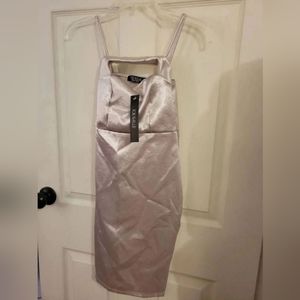 Rose Gold Satin Dress